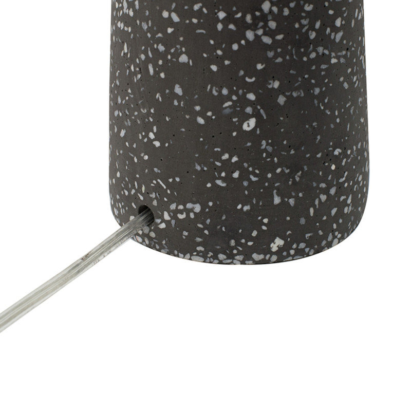 Lampe de table en pierre mouchetée, lampe décorative moderne pour table de chevet et de bout, lueur ambiante chaleureuse
