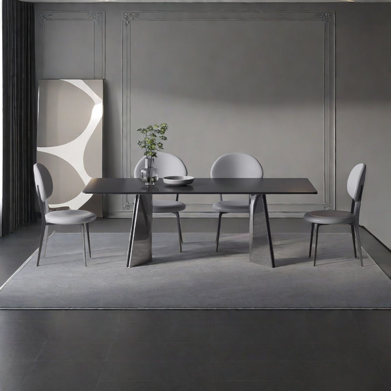 Table et chaise de salle à manger haut de gamme, H 29,5 po x L 94,4 po x l 43,3 po