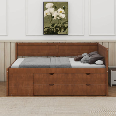 Daybed With Drawers And Shelves by Lark Manor
