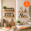 2 Piece MDF Floating Shelf-137149333