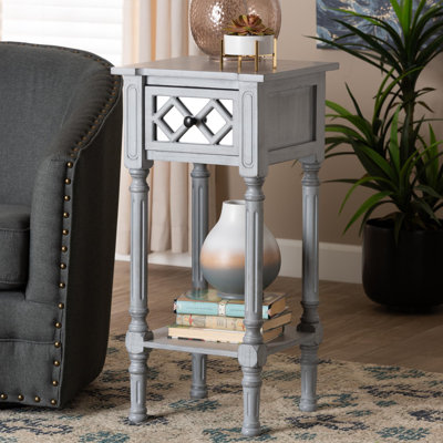 Higinia End Table with Storage