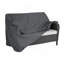Housse pour causeuse extérieure Shield, gris foncé