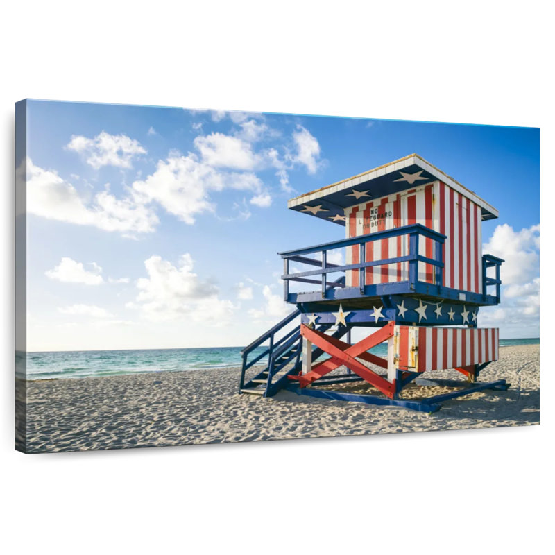Tour de sauveteur patriotique Gillard, Floride, H 20 po x l 30 po
