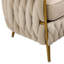 Fauteuil demi-tonneau et repose-pieds en velours capitonné de 28,35 pouces de large Misheel-86917205