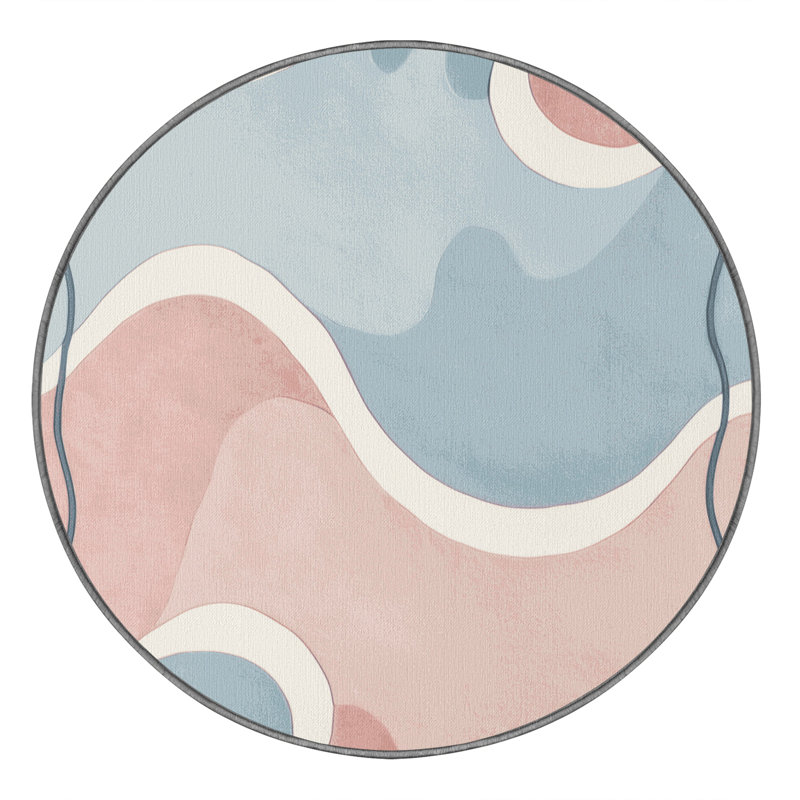 Iridescent Pools Rug, Round 4'