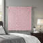 Ensemble de literie en microfibre matelassée rose