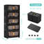 Armoire de rangement pliable 24 po avec portes magnétiques et roues verrouillables-1495422105