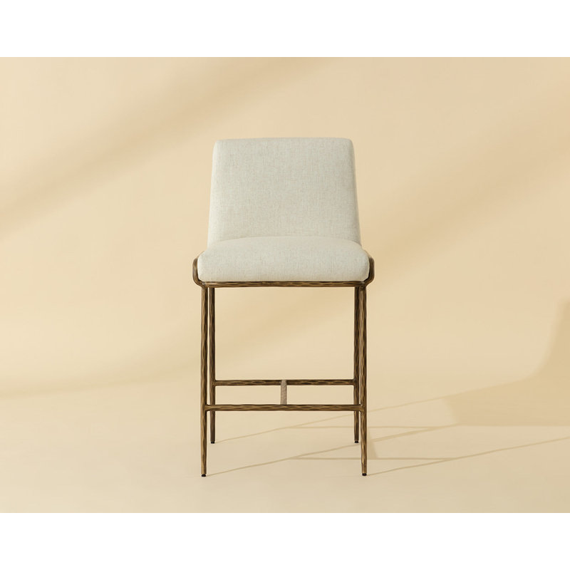 Lathan Upholstered Stool, Cream