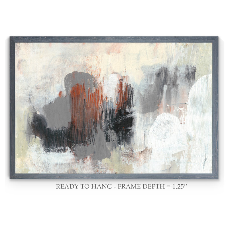 « neutrals & rouille ii » par paul cezanne-photo-cadre, reproduction d’art, H 32 po x l 44 po x 1,25 po