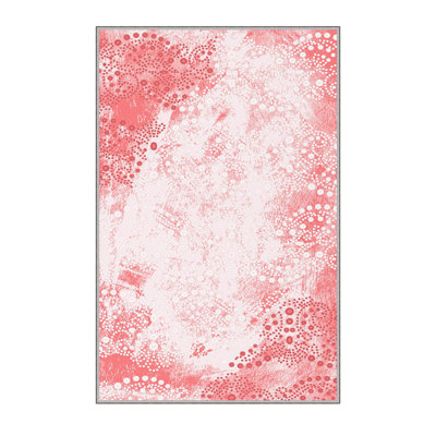 Elegant 3D Printed Area Rug, 4.6 x 7.2 ft | 100% Polyester, 0.31 in Pile Height, Antibacterial | Non-Slip PVC Felt Dot Underside, Machine Washable, Perfect for Living Room or Bedroom, Durable & Stylish Design