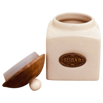 Ceramic / Porcelain Coffee, Tea & Sugar Jar Canister - Set of 3