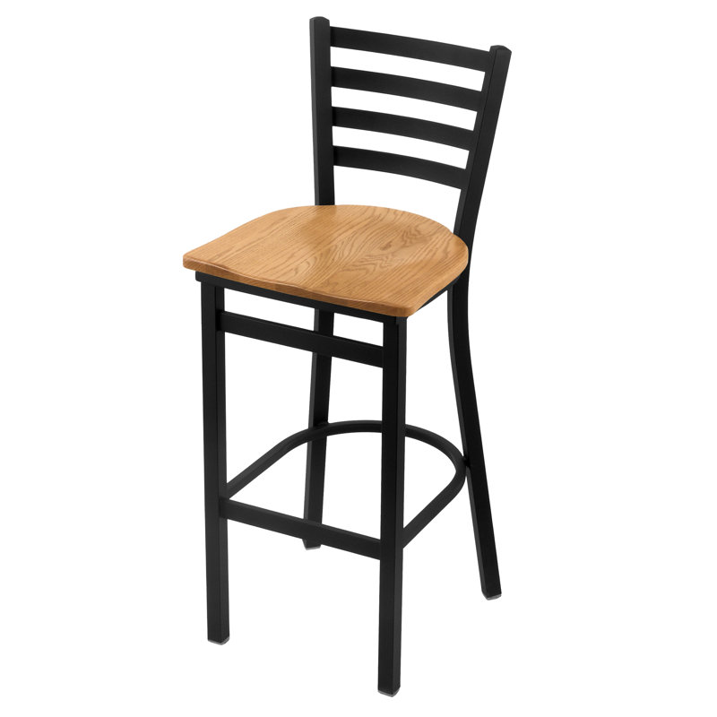 Tabouret de bar et de comptoir 400 Jackie 400, Bois - Chêne moyen, Tabouret de bar (assise de 30 po de hauteur)