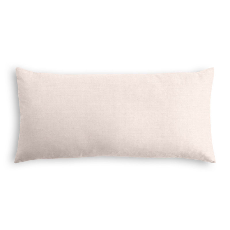 Reversible Throw Pillow, 12" x 18", Pastel Pink