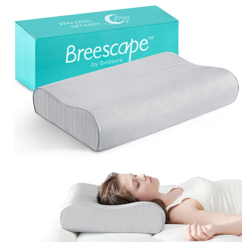 Bedsure Cervical Neck Pillows for Sleeping, Gray