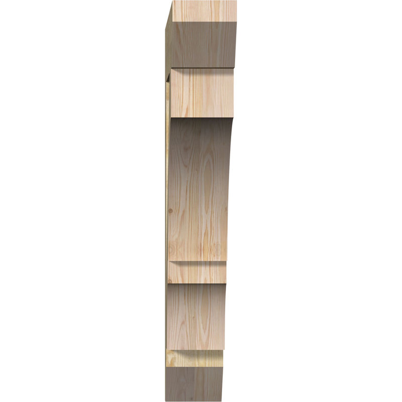 H 6 l x P, Sapin Douglas scié brut, L 6 po x P 34 po x H 40 po