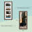 Noi 8x20 Brown Wood Picture Frame with 4 Opening 4x6 Photos
