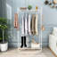 Supports à vêtements et vêtements lourds, support moderne en métal blanc pour la maison