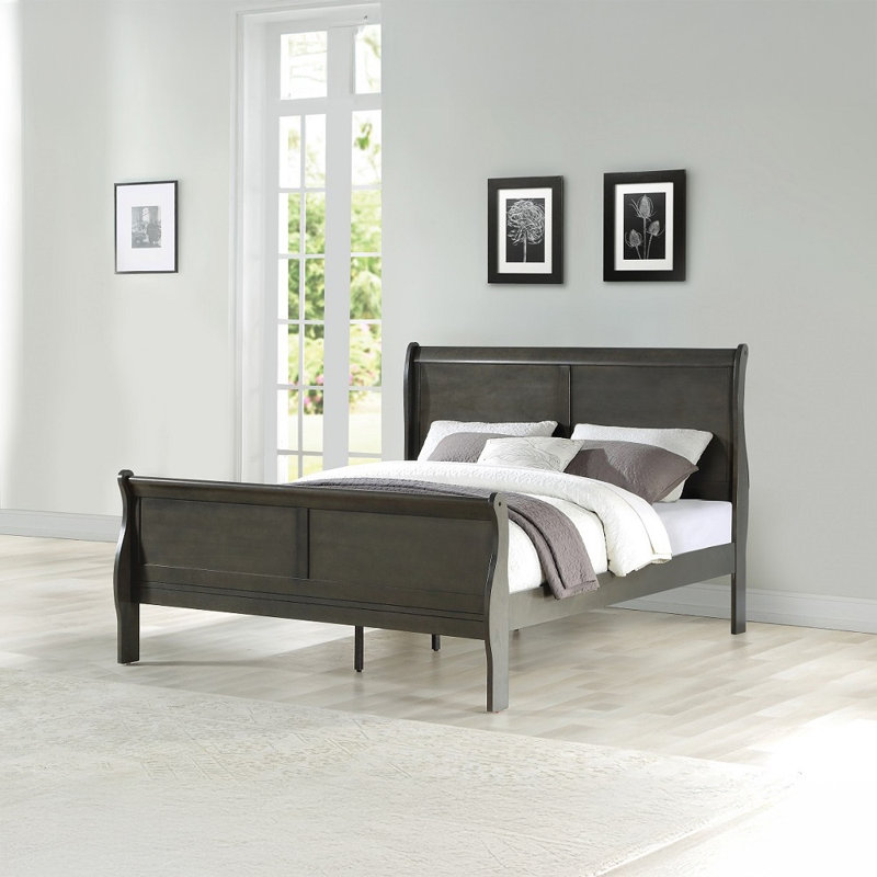 Gulara Bed, King, Dark Gray