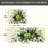 Eucalyptus Leaf Kitchen Mats for Kitchen Bathroom, 2 PC, Green