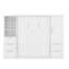 Grand lit escamotable avec tiroirs et tablettes-381021203