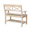 Banc de rangement en bois massif Aaralynn