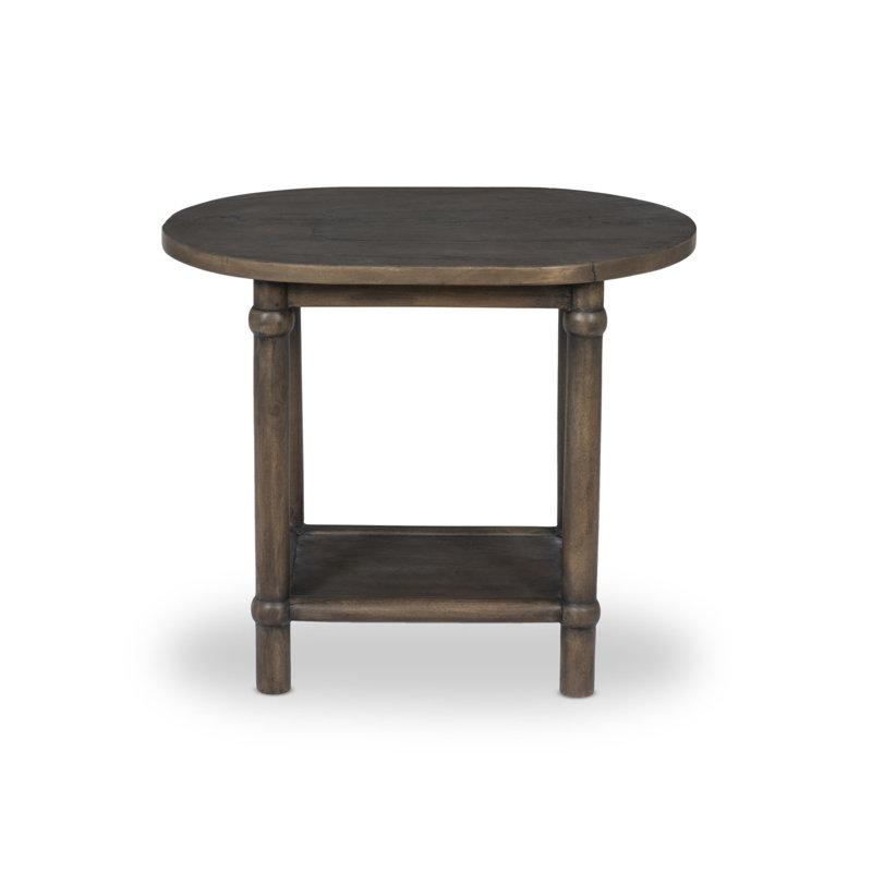Charnes End Table, Antique Belgium Bleach