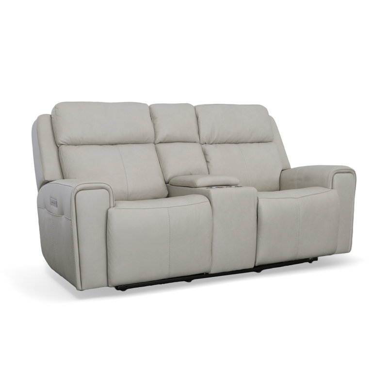 Causeuse inclinable avec console Barnett, Gris