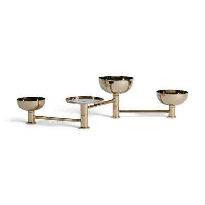 Swivel Polished Stainless Steel Condiment Set