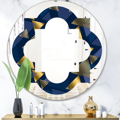 Miroir mural éclectique sans cadre Waves