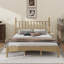 Grand lit plateforme en bois