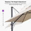 3.3m x 2.5m Rectangular Cantilever Parasol-1296961902