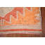 Orange Geometric Oushak Oriental Runner Rug 3x12