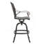Tabouret pivotant en aluminium