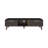Vance 63" Wide Tv Stand  With Two Pull Down Cabinets, Two Shelves, Cable Management , Living Room, Tv Room Black Wengue - Light Oak