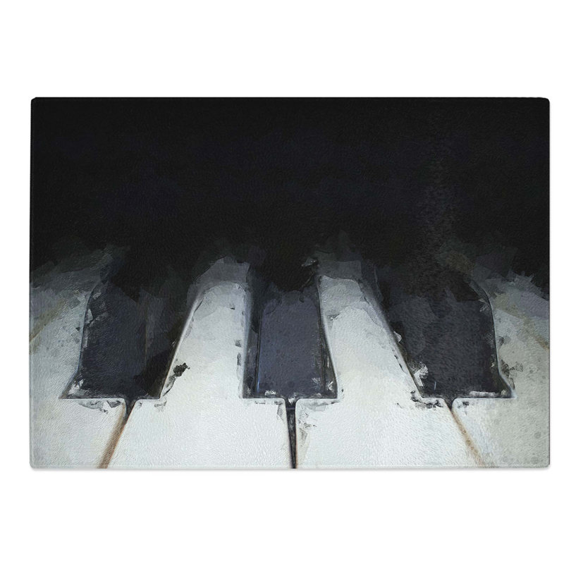 Glass Keys of The Piano in Abstract Chopping Board, 39 cm W x 28.5 cm L