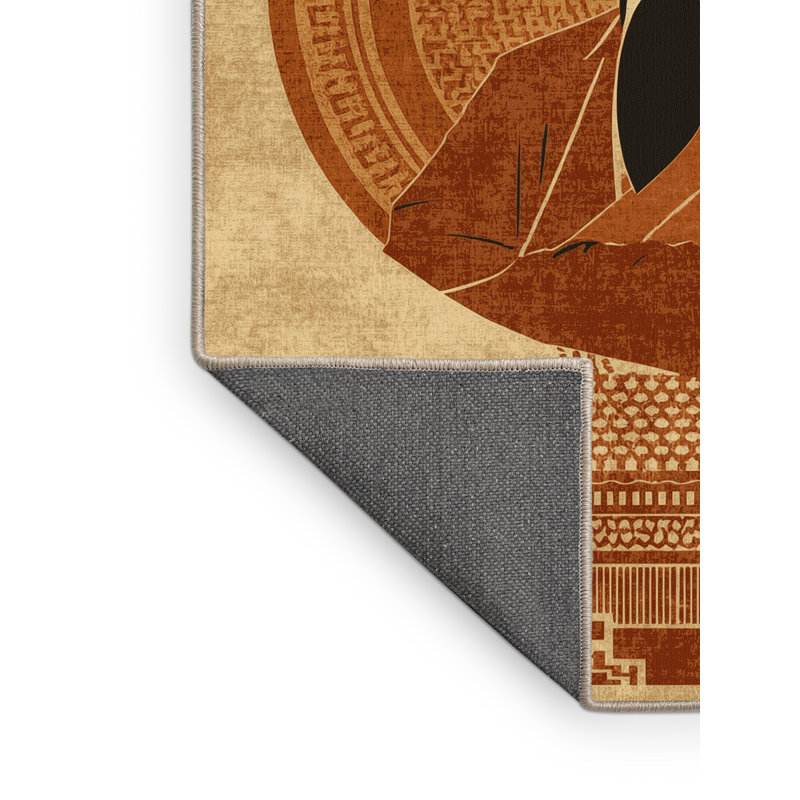 Tapis moelleux moelleux Ristaino Confucius, 7 x 9