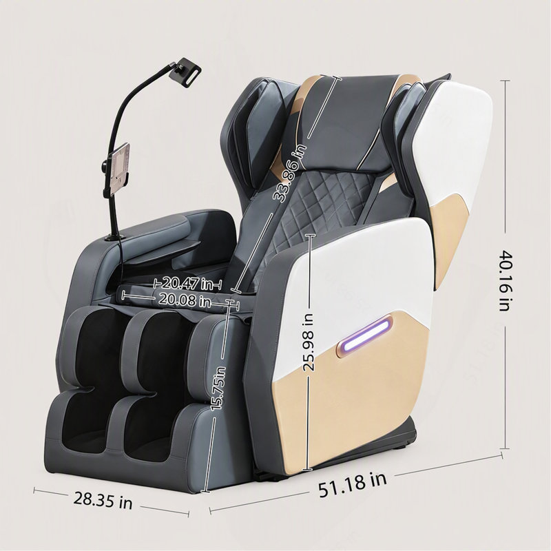 Fauteuil inclinable de massage 2026 sans gravité avec pression d'air corporelle complète