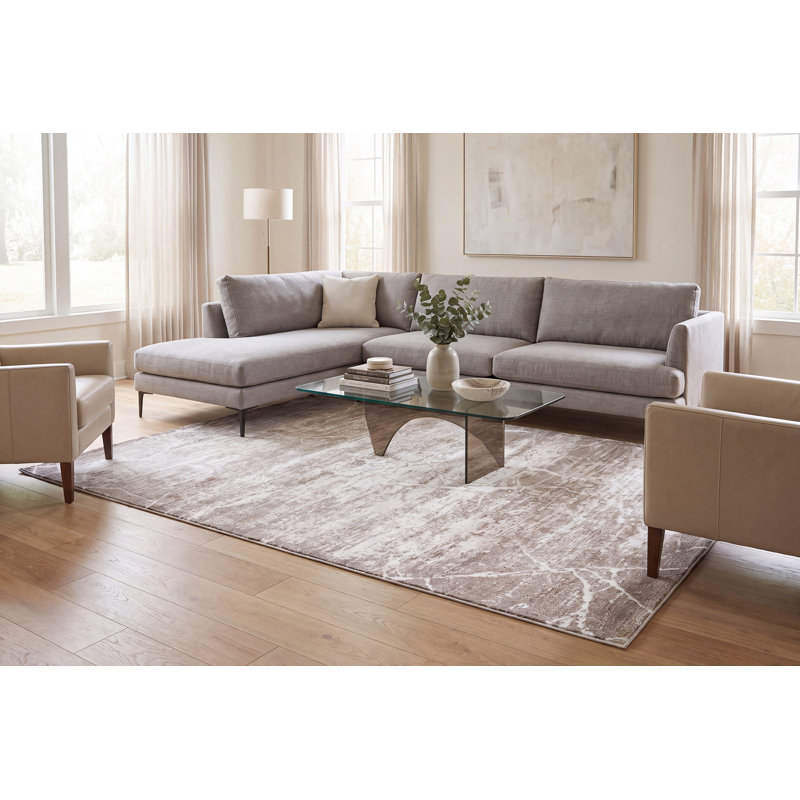 Abstract Indoor Rug, Rectangle 7'10" x 10'
