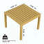 Ensemble de meubles d'intérieur / extérieur 2 pièces 1 chaises et 1 table basse Matériau PP imperméable - Ensemble de conversation pour patio facile à assembler-1169028593