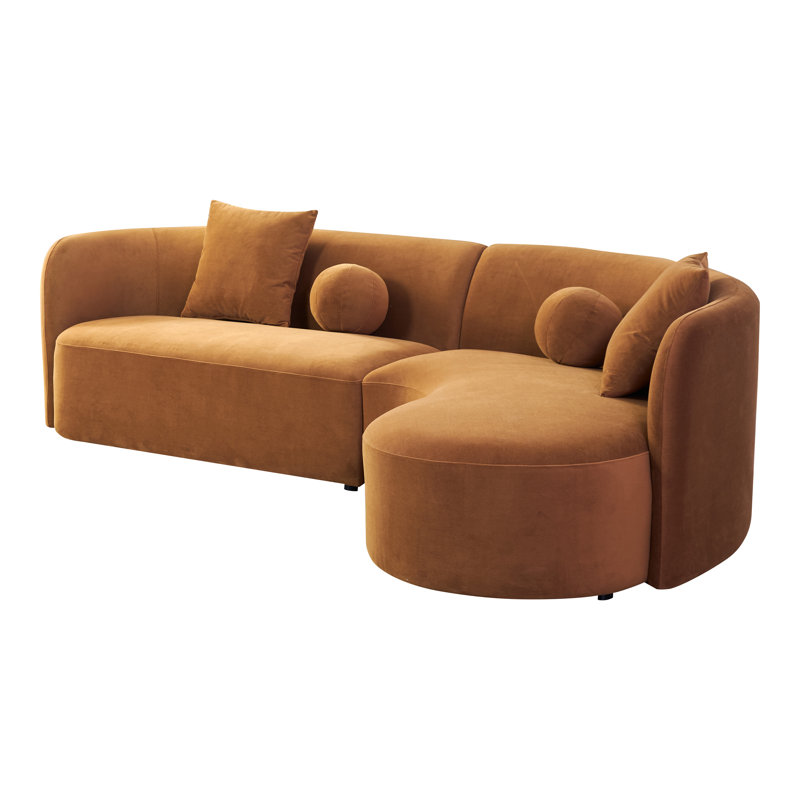 Canapé modulaire Frisina, Chenille brun