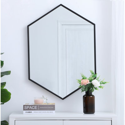 Sabine Metal Hexagon Wall Mirror