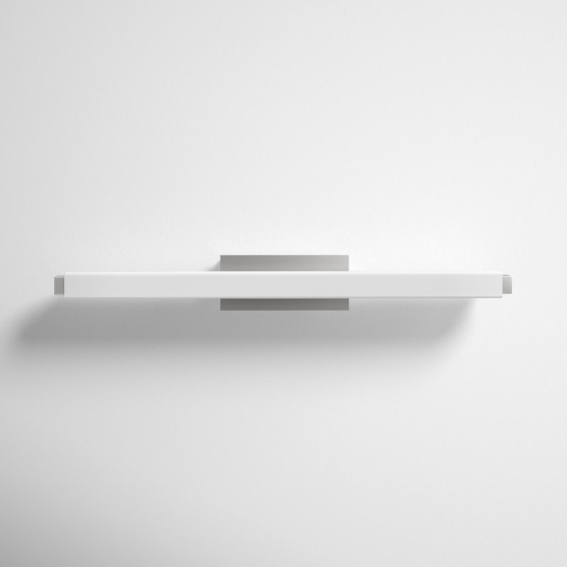 Vogue 1 - Light LED Flush Mounted Sconce, 3500K, 3" H x 25.75" W x 3.38" D, Chrome
