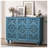 Accent Cabinet With 3 Doors, Storage Cabinet With Solid Wood Legs And Adjustable Shelves, Sideboard Buffet For Living Room, Entryway, Dining Room, Bedroom-1716903729