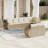  Garden Sofa Set Beige, Cream White-1530627739-1530627735