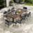 Aeris 9-Piece Outdoor Patio Aluminum Dining Set-106437748