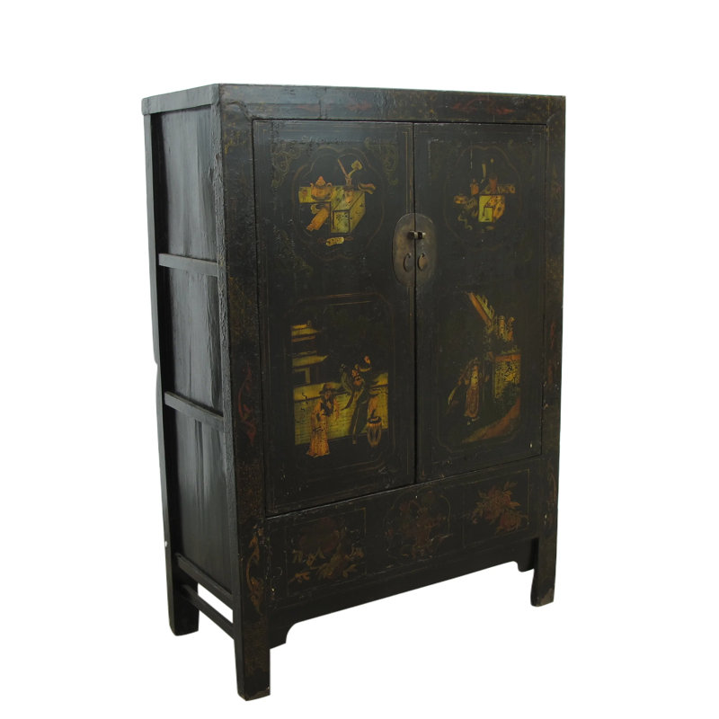 Armoire antique peinte à la main