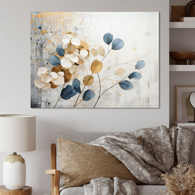 Beige And Gold Flourishing Flora Wonders I