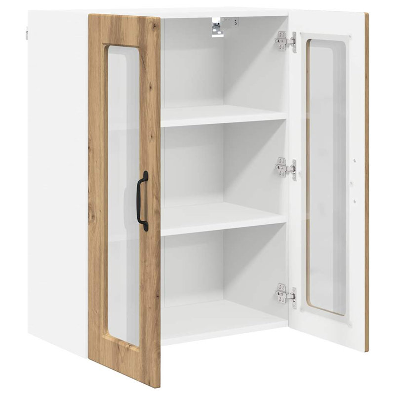 Vidaxl Kitchen Wall Cabinet Brown Oak 60 X 31 X 80 Cm Engineered Wood, Artisan Oak, 80cm H x 60cm W x 31cm D