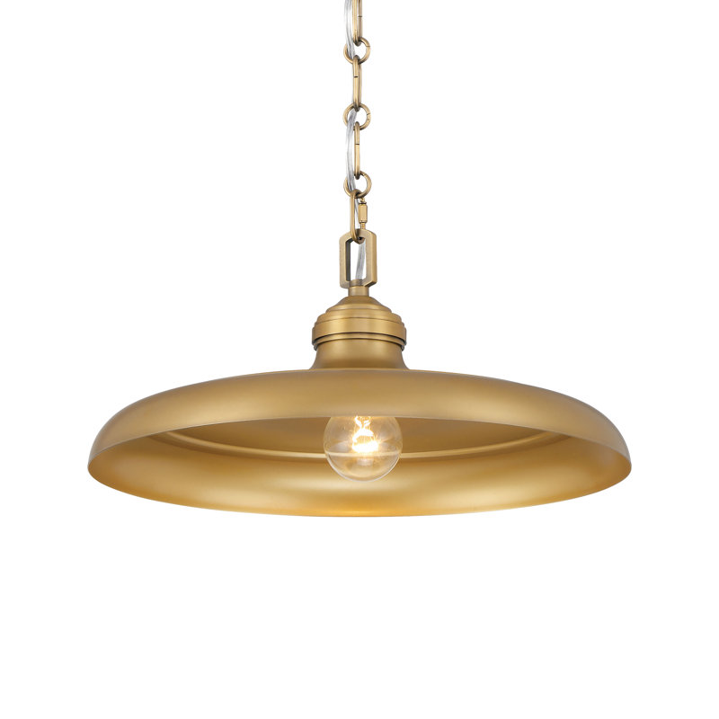 1 LIGHT PENDANT, Legacy Brass