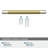 Esquire 6-5/16 inch (160mm) Center-to-Center Polished Nickel/Golden Champagne Cabinet Pull-105703154-48569963